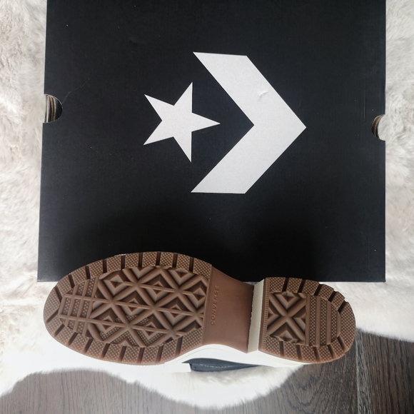 Converse Women's Chuck Taylor High Top Leather Platform Color Block Boots - Picture 7 of 13